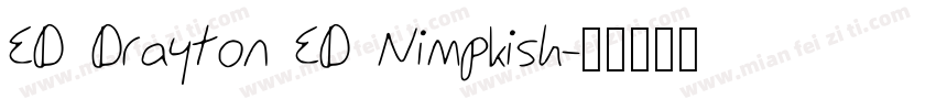ED Drayton ED Nimpkish字体转换